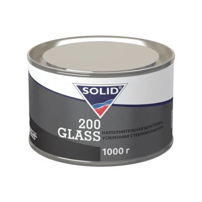 Шпатлевка наполнительная SOLID 200 GLASS (1000гр) со стекловолокном